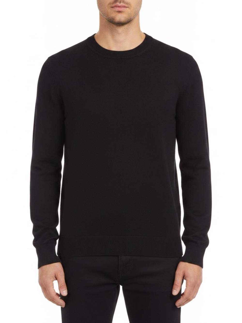 Theory Men's Black 100% Cashmere Crewneck Sweater Medium